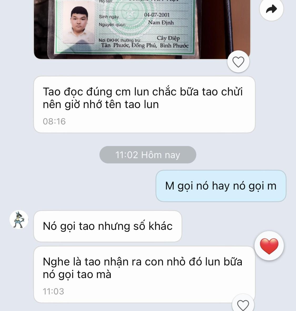 Đối tượng lừa đảo giả danh gọi cho sinh viên P. V. V. (quê Nam Định). Đối tượng lừa đảo giả danh gọi cho sinh viên P. V. V. (quê Nam Định).