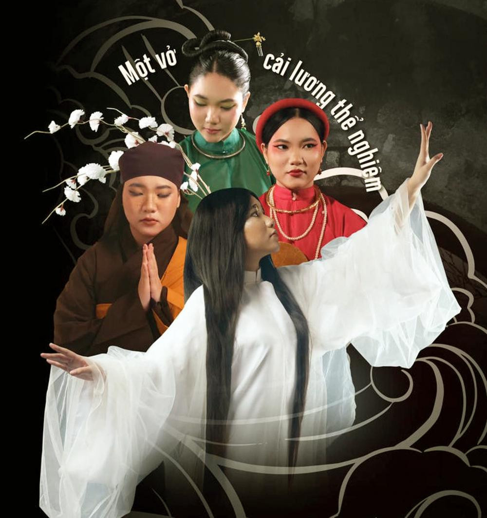 Poster vở cải lương thể nghiệm Đợi Kiều.