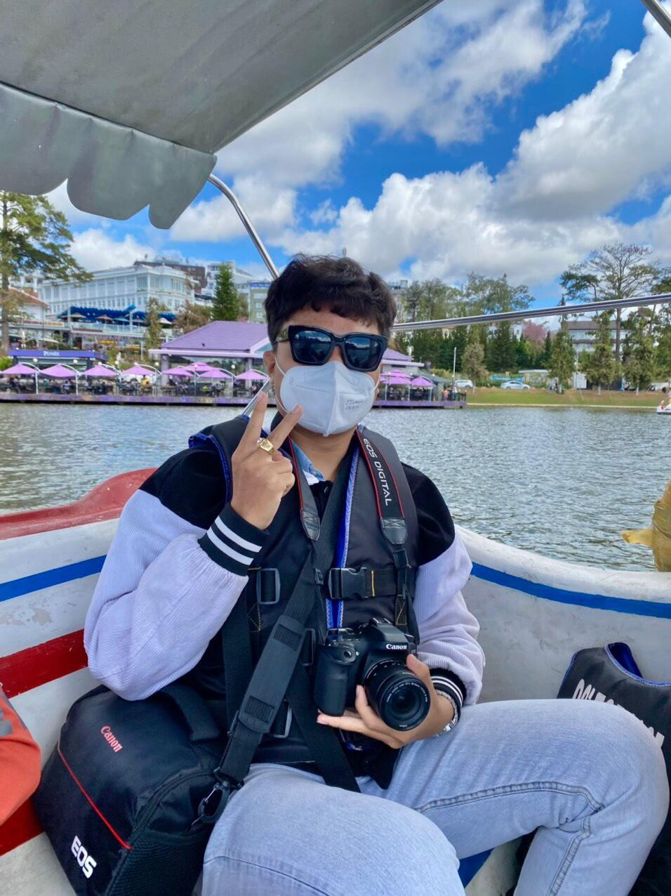 Như Việt trong chuyến đi Đà Lạt mới đây.