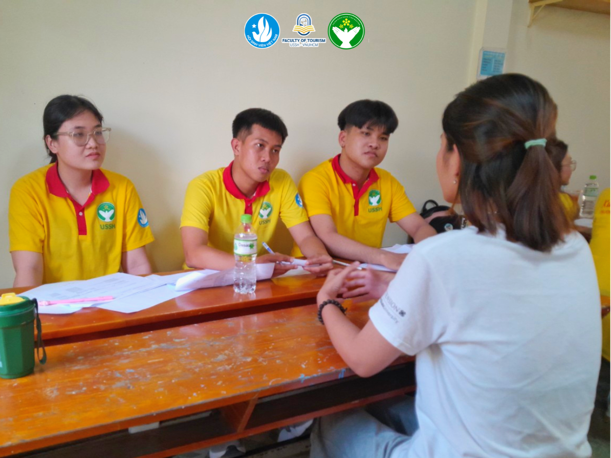 Khoa Du lịch, trường ĐH KHXH&amp;NV, ĐHQG TP. HCM cũng tổ chức tuyển tình nguyện viên tham gia chương trình &apos;Xuân Tình nguyện 2023&apos;.