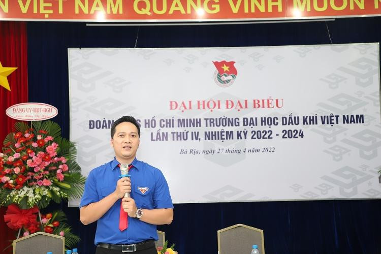 Anh Vũ Thế Quang được tín nhiệm bầu làm Bí thư Đoàn Thanh niên trường ĐH Dầu khí Việt Nam, nhiệm kỳ 2022 - 2024.