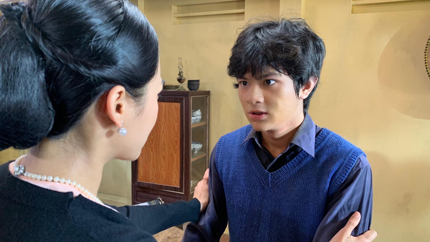 Tiến Ngô trong một vai diễn trong phim.