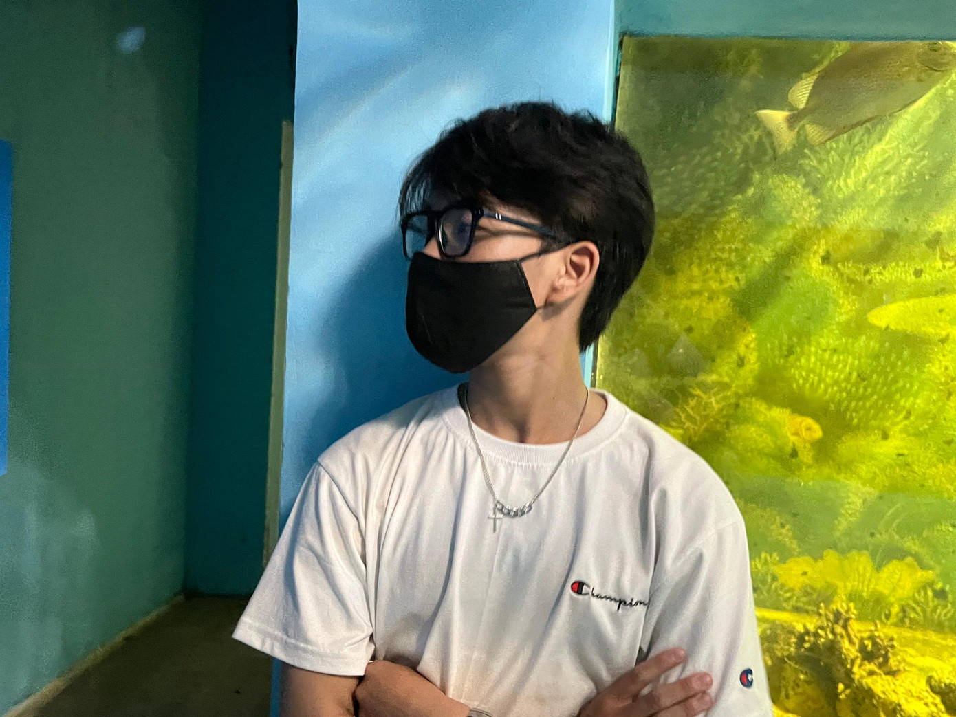 Nhật Minh lựa chọn đến phòng tập để tiếp tục bộ môn thể thao yêu thích.