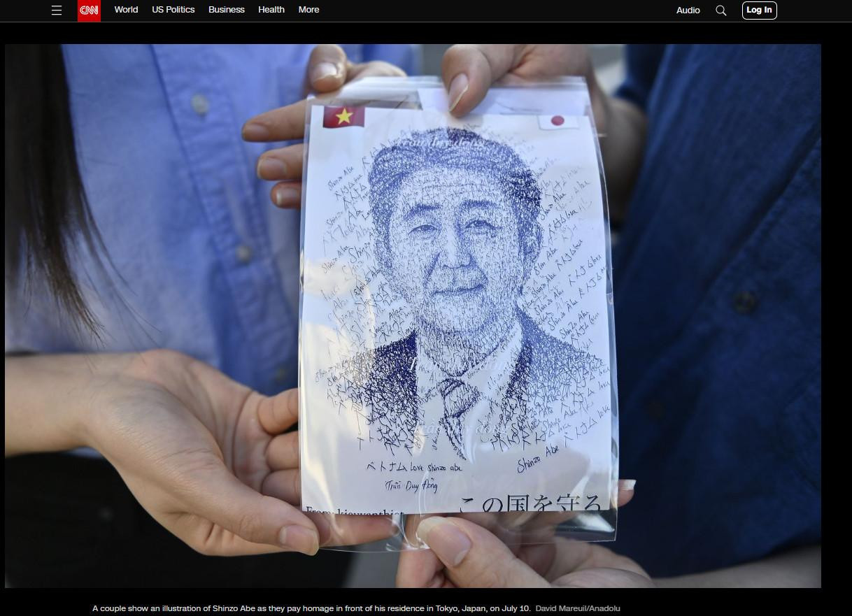 Bức ảnh của Duy Đông được đài CNN đăng tải. (Ảnh chụp màn hình) Bức ảnh của Duy Đông được đài CNN đăng tải. (Ảnh chụp màn hình)