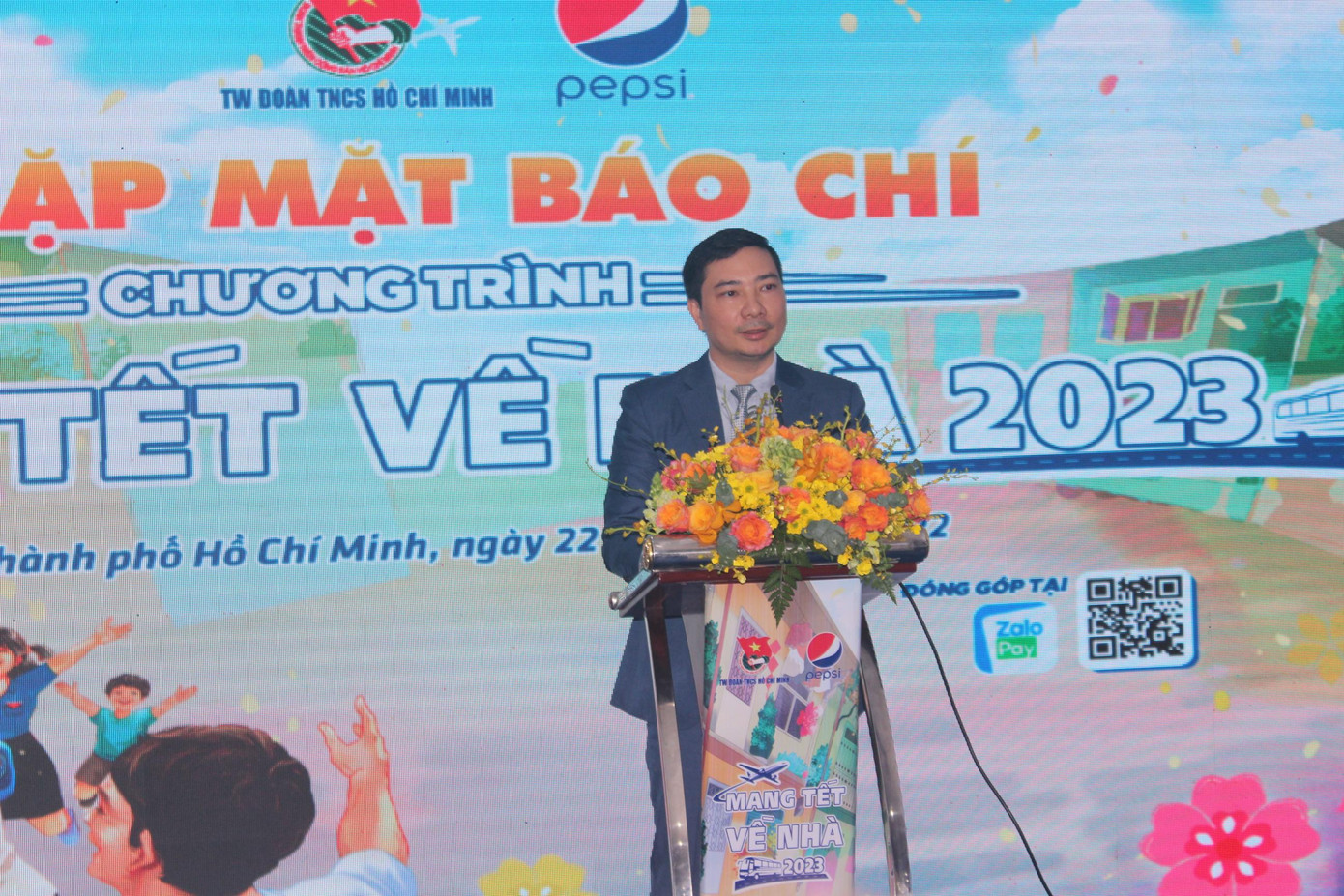 Ông Đỗ Thái Vương – Phó Tổng Giám đốc phụ trách đối ngoại và truyền thông Công ty TNHH Nước Giải khát Suntory PepsiCo Việt Nam chia sẻ về chương trình.