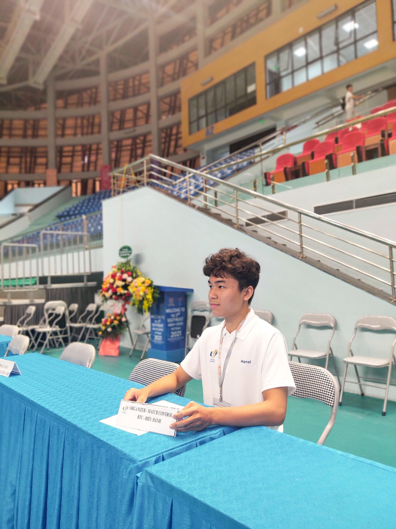 Gia Huy đảm nhiệm nhiều vị trí tình nguyện rất đa dạng.