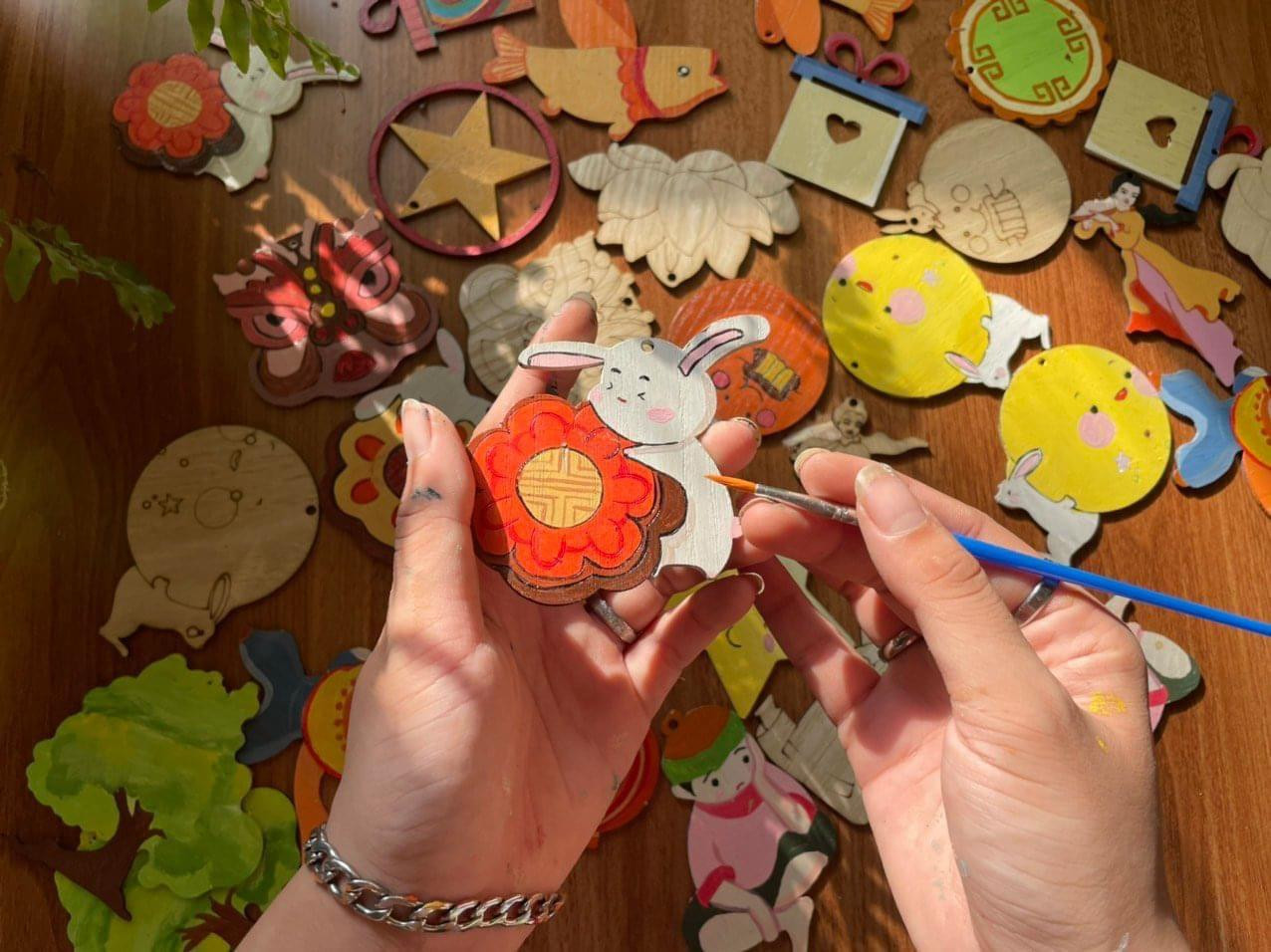 Thành phẩm của các bạn trẻ đến tham gia workshop.