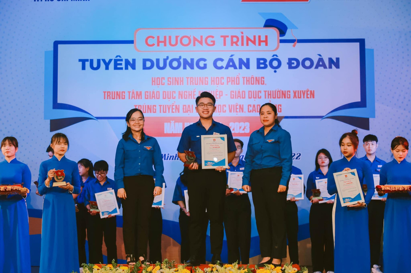 Các gương mặt 'Thủ lĩnh trẻ TP. HCM’ được tuyên dương trong dịp này. (Ảnh: TLTĐ)