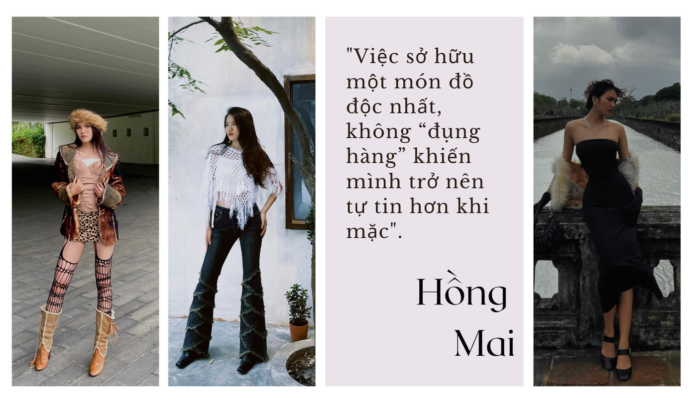 Hồng Mai tự tin trong những bộ đồ của @tudosi.vn.