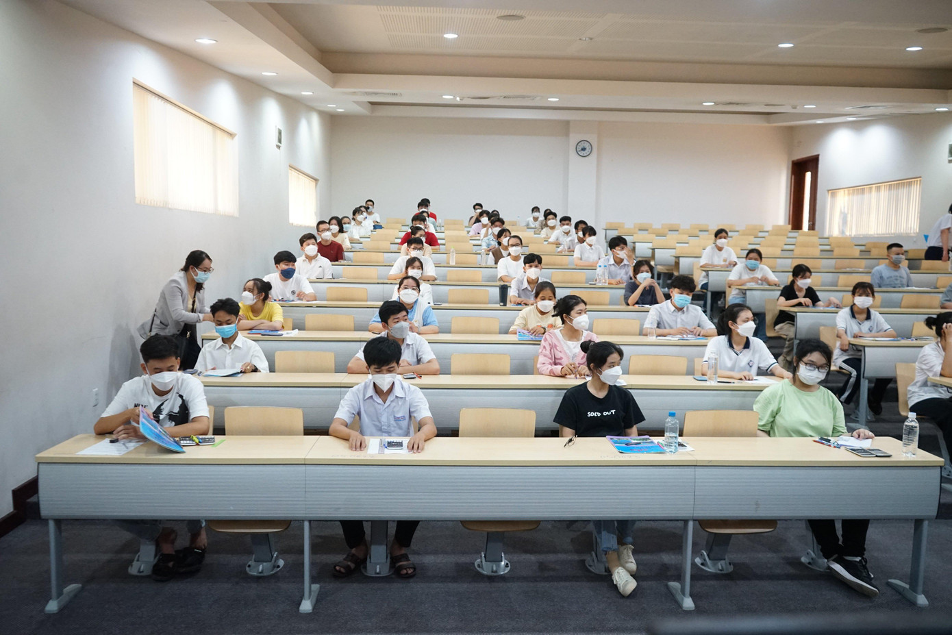 Thí sinh tham dự thi Kỳ thi Đánh giá năng lực năm 2022 do ĐHQG TP. HCM tổ chức.