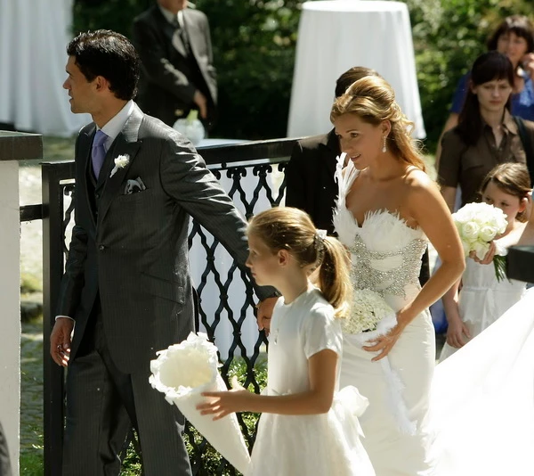 Michael Ballack và Simone Lambe trong ngày cưới