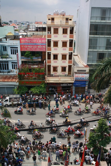 Toàn cảnh hiện trường từ trên cao