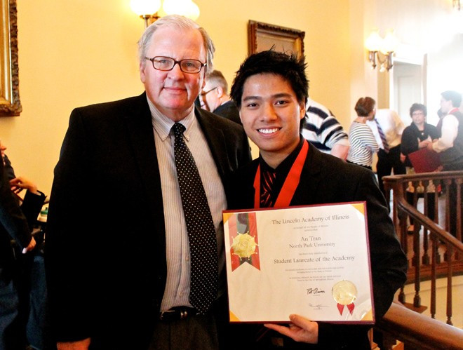 Trần Tuấn An trong buổi lễ trao giải thưởng này 