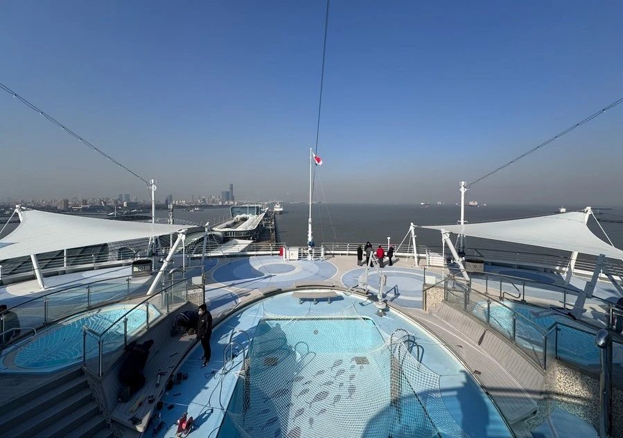 Siêu du thuyền sở hữu tới 25 triệu phụ tùng, gấp 5 lần máy bay chở khách C919 cũng do Trung Quốc tự sản xuất. Ảnh: Xinhua News.