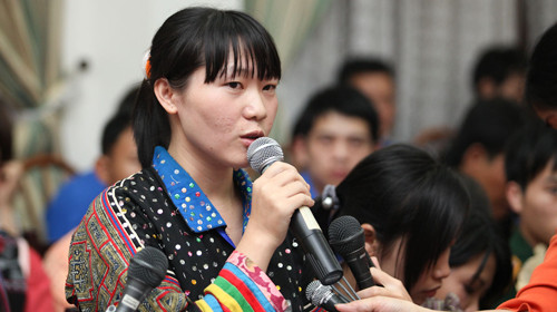 Đại biểu Giàng Thị Máy mong muốn có chính sách hỗ trợ việc làm cho thanh niên dân tộc thiểu số - Ảnh: Nguyễn Khánh/ Tuổi Trẻ