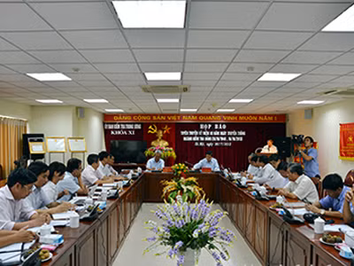 Một cuộc họp của Ủy ban Kiểm tra Trung ương Đảng - Ảnh: Noichinh.vn