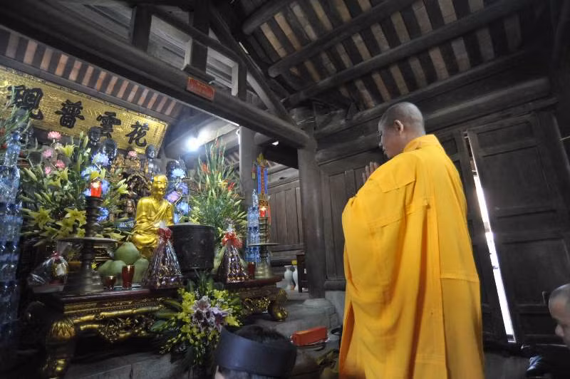 Lễ cúng phật, cúng tổ tại chùa Hoa Yên 