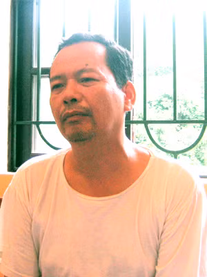 Sầm Đức Xương trong trại tạm giam Công an tỉnh Hà Giang