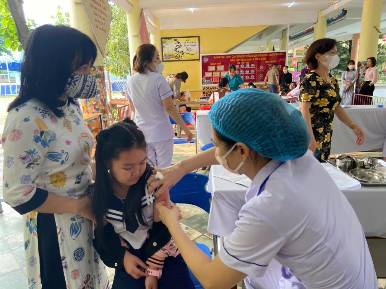 Đà Nẵng đã triển khai chiến dịch tiêm chủng vắc xin sởi cho trẻ em. Ảnh:CDC.