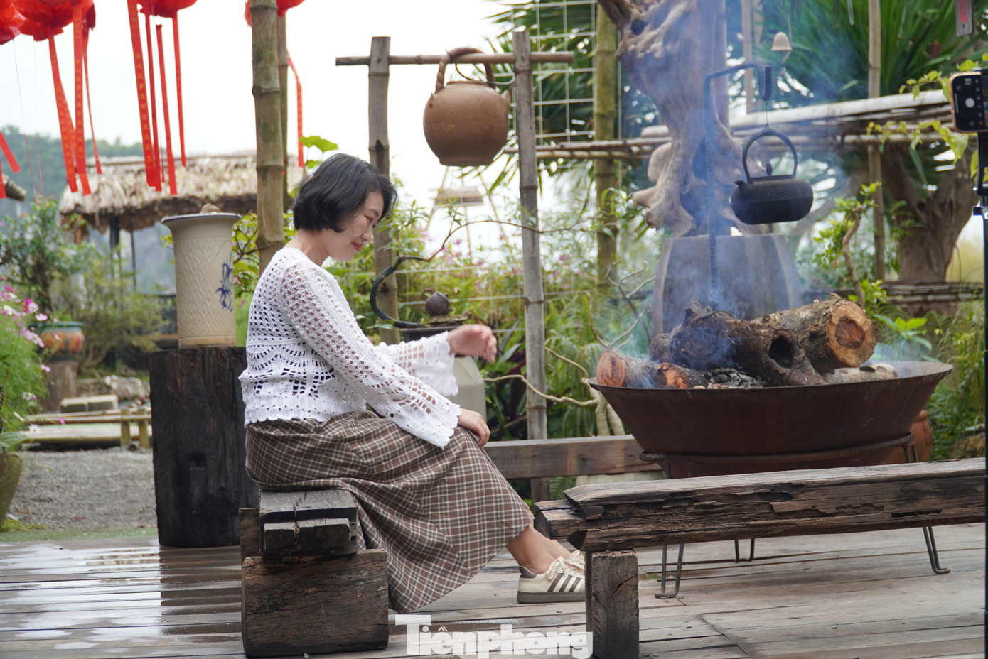 Góc nào trong chùa cũng đẹp, mang lại cảm giác an yên. Chùa nhắc nhở mọi người "được sống trong niềm an lạc là điều may mắn giữa cuộc đời này".