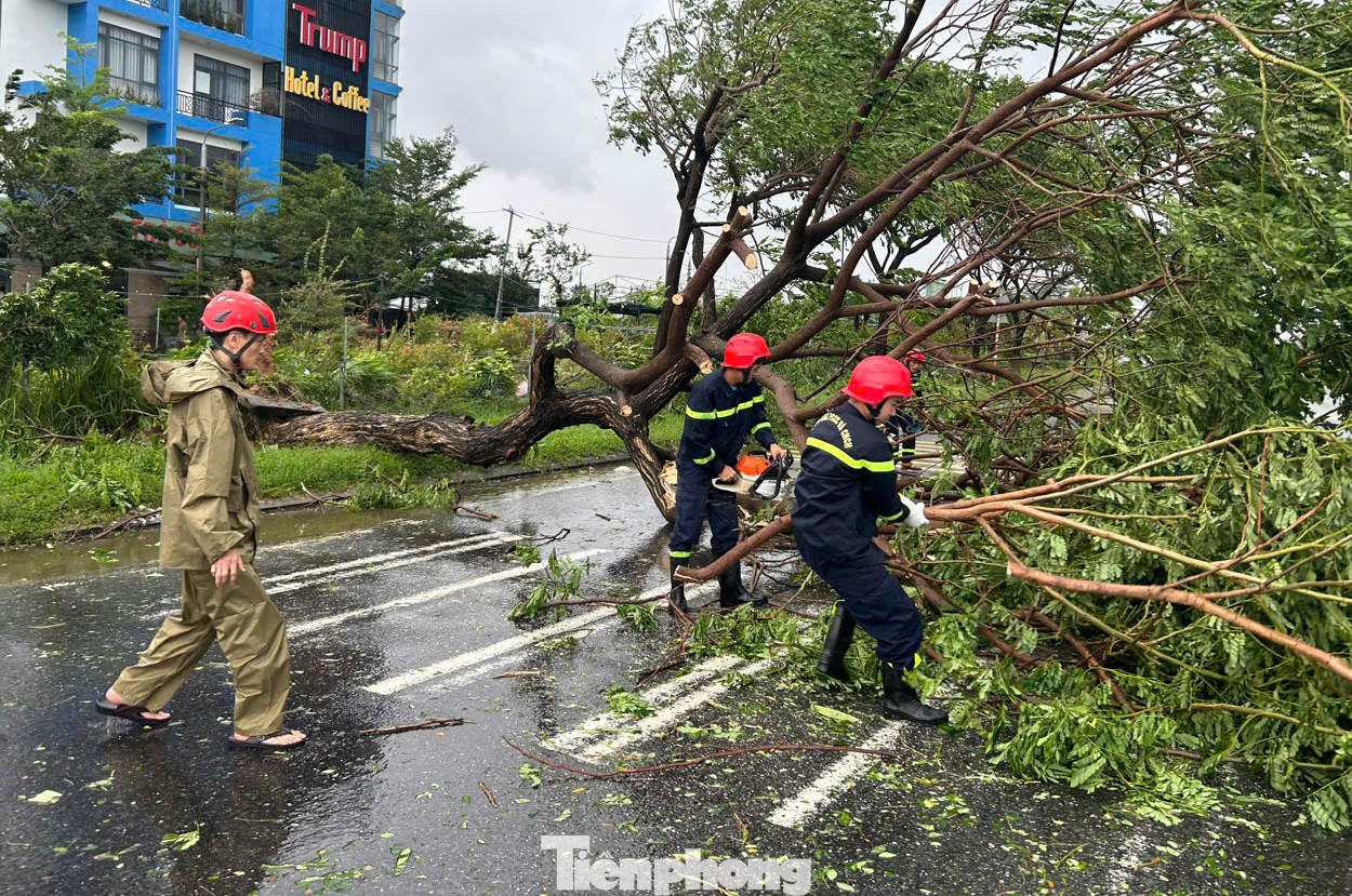 Thành phố ưu tiên xử lý nhanh các cây xanh ngã đổ ra đường để đảm bảo lưu thông, các cây xanh ảnh hưởng đường dây điện, hệ thống cấp nước. Lúc 13h ngày 27/10, vị trí tâm bão khoảng 16.0 độ vĩ bắc, 107.9 độ kinh đông, trên đất liền Thừa Thiên Huế - Đà Nẵng. Bí thư Thành ủy Đà Nẵng Nguyễn Văn Quảng đề nghị các đơn vị, địa phương kiểm tra, đôn đốc, tuyên truyền người dân hạn chế ra khỏi nhà để tránh rủi ro, thiệt hại về người.