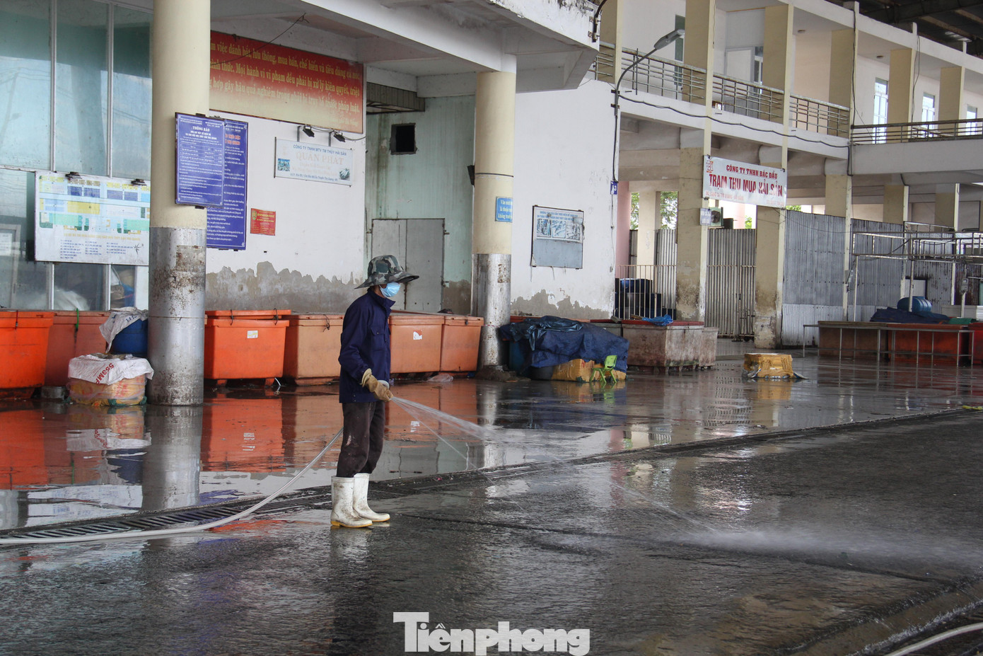 Sau đó các hộ buôn bán tại đây sẽ vệ sinh, thu dọn đồ đạc và rời khỏi cảng trước 15h.