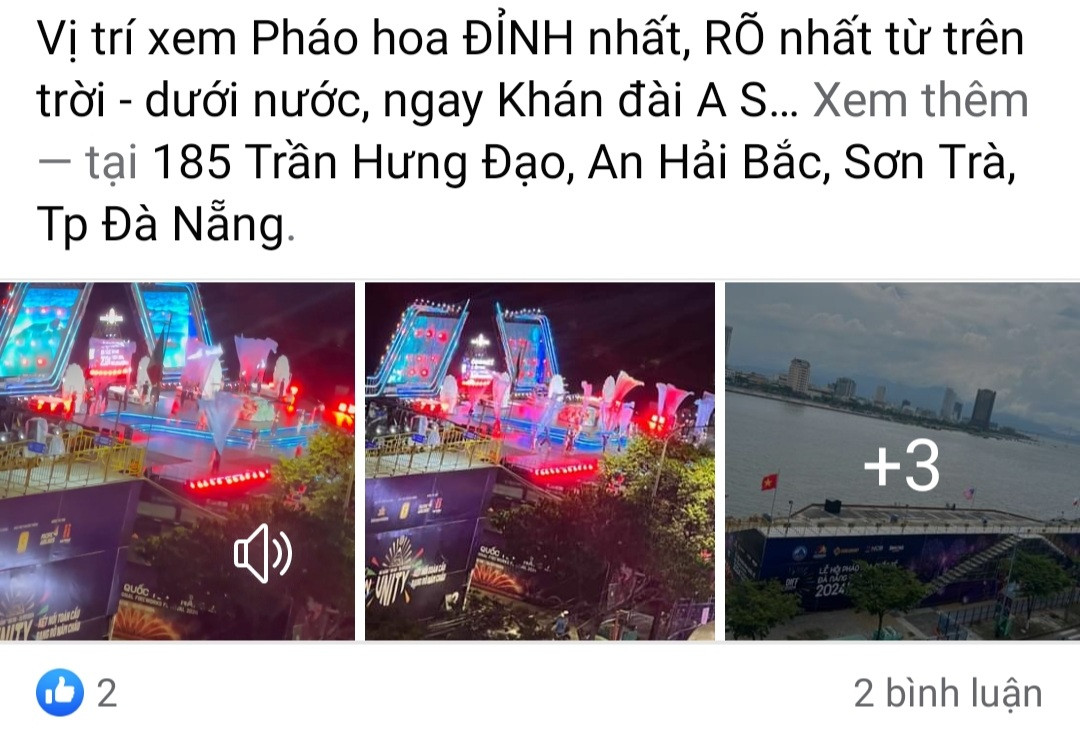 Trên mạng xã hội nhan nhản lời chào mời mua chỗ ngồi xem pháo hoa từ sân thượng, ban công. Trên mạng xã hội nhan nhản lời chào mời mua chỗ ngồi xem pháo hoa từ sân thượng, ban công.