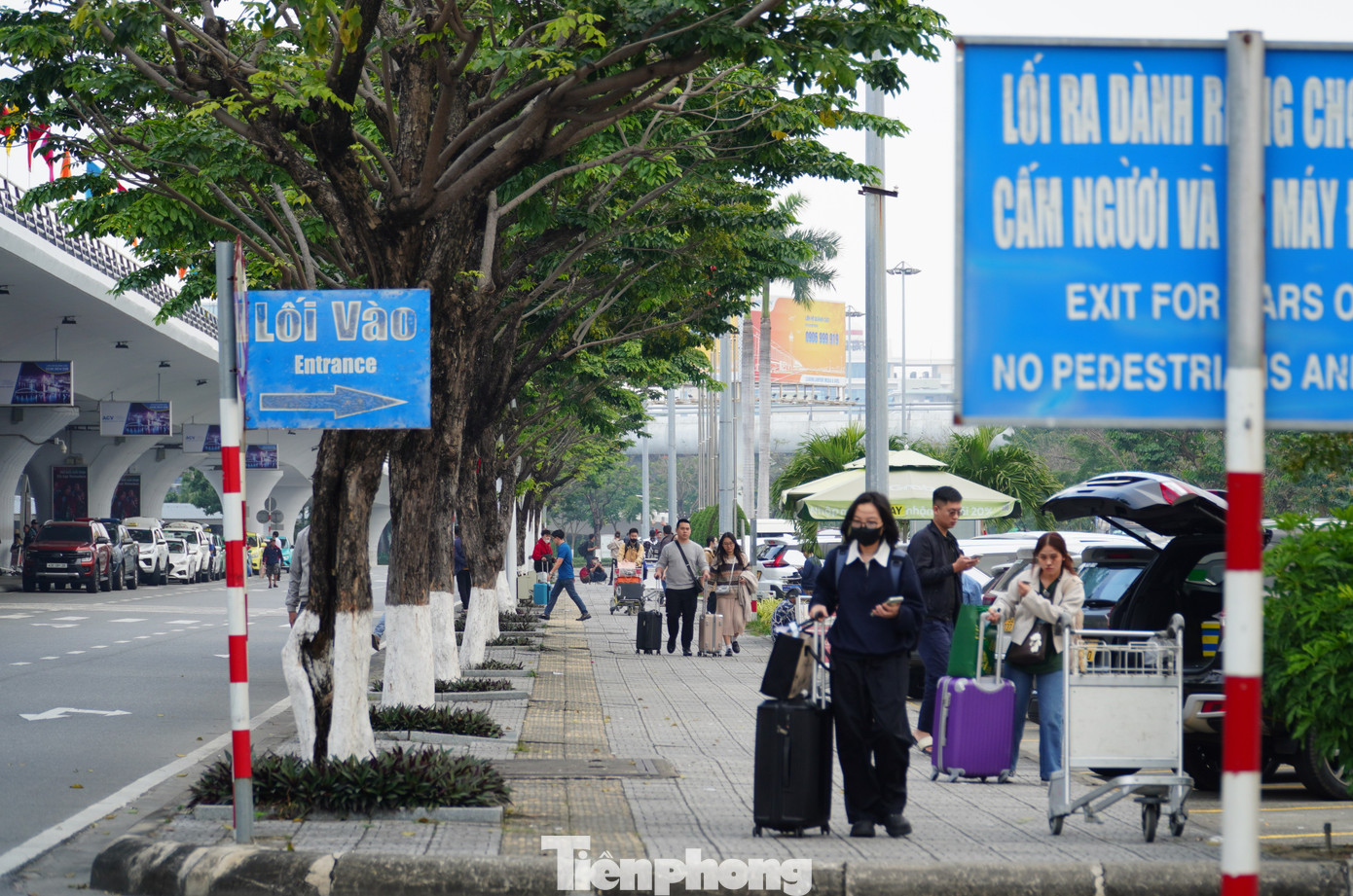 Khu vực đưa đón xe máy phía ngoài sân bay đông đúc khách. Chị Minh Hải (quận Hải Châu) cho hay vì sợ gần Tết tắc đường nên đã nhắn người nhà tới đón bằng xe máy. Chị đi từ TP. Hồ Chí Minh về và đánh giá, so với Tân Sơn Nhất, sân bay Đà Nẵng vẫn dễ thở hơn rất nhiều. Khu vực đưa đón xe máy phía ngoài sân bay đông đúc khách. Chị Minh Hải (quận Hải Châu) cho hay vì sợ gần Tết tắc đường nên đã nhắn người nhà tới đón bằng xe máy. Chị đi từ TP. Hồ Chí Minh về và đánh giá, so với Tân Sơn Nhất, sân bay Đà Nẵng vẫn dễ thở hơn rất nhiều.