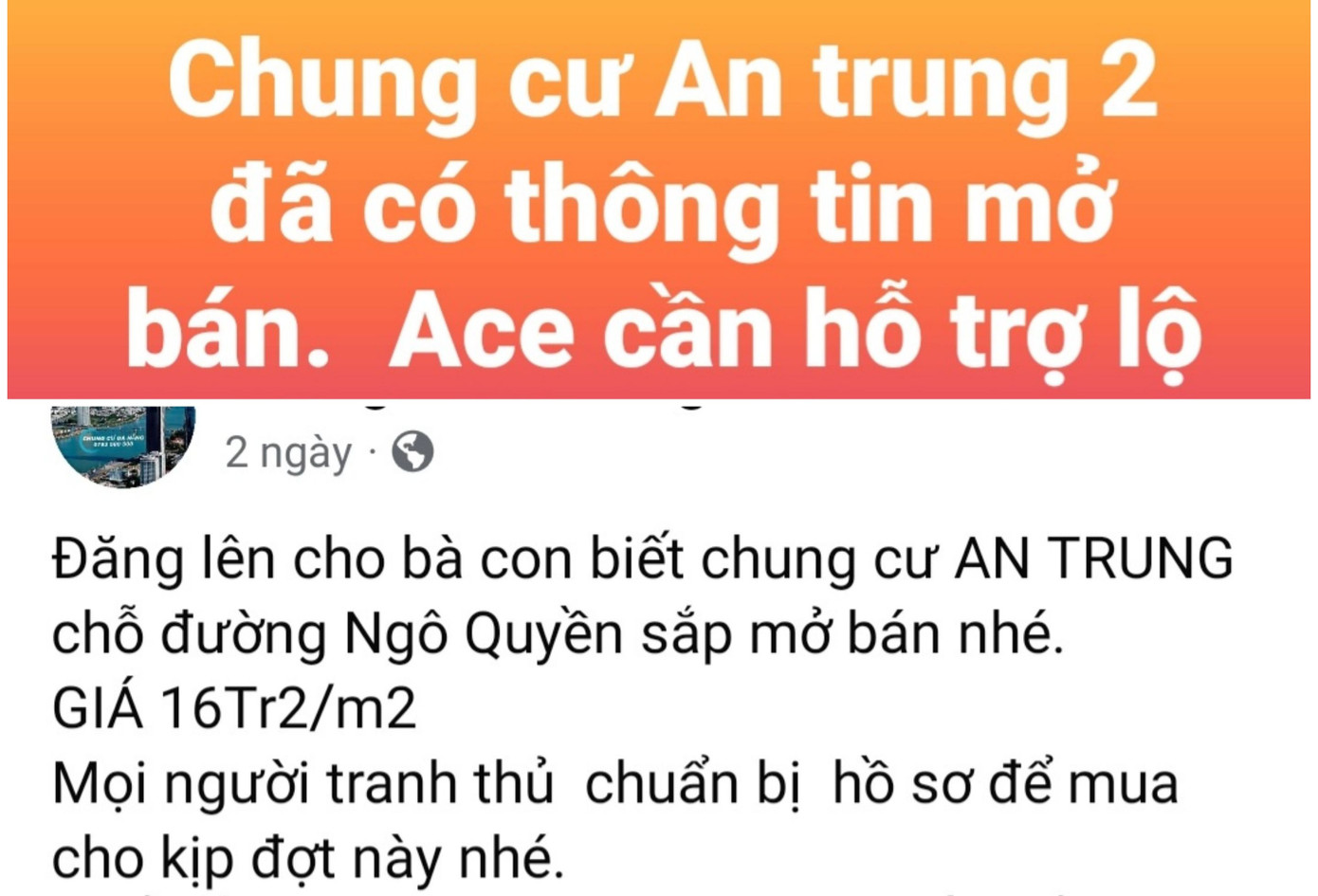 Thông tin mở bán, giá cả được "cò" đăng trên mạng xã hội. Thông tin mở bán, giá cả được "cò" đăng trên mạng xã hội.