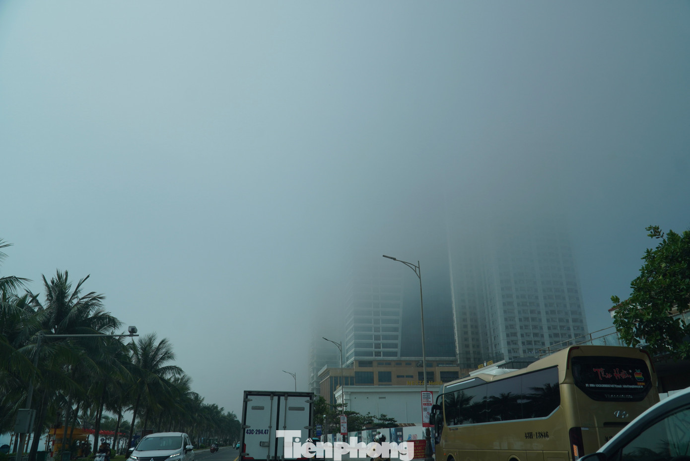 Sương mù xuất hiện làm tuyến đường biển ở Đà Nẵng huyền ảo như Đà Lạt. Sương mù xuất hiện làm tuyến đường biển ở Đà Nẵng huyền ảo như Đà Lạt.