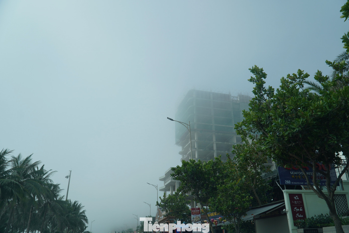 Sương mù xuất hiện làm tuyến đường biển ở Đà Nẵng huyền ảo như Đà Lạt. Sương mù xuất hiện làm tuyến đường biển ở Đà Nẵng huyền ảo như Đà Lạt.