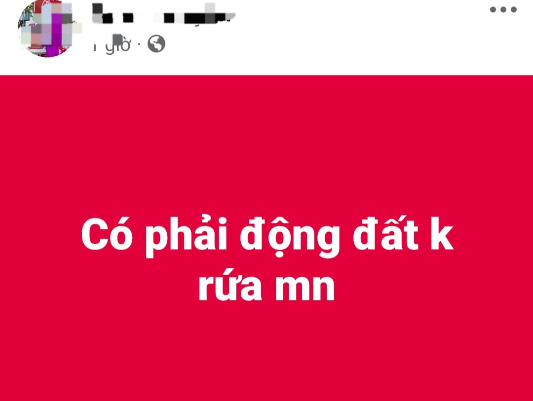 Người dân lo lắng vì rung giật từ trận động đất. Người dân lo lắng vì rung giật từ trận động đất.
