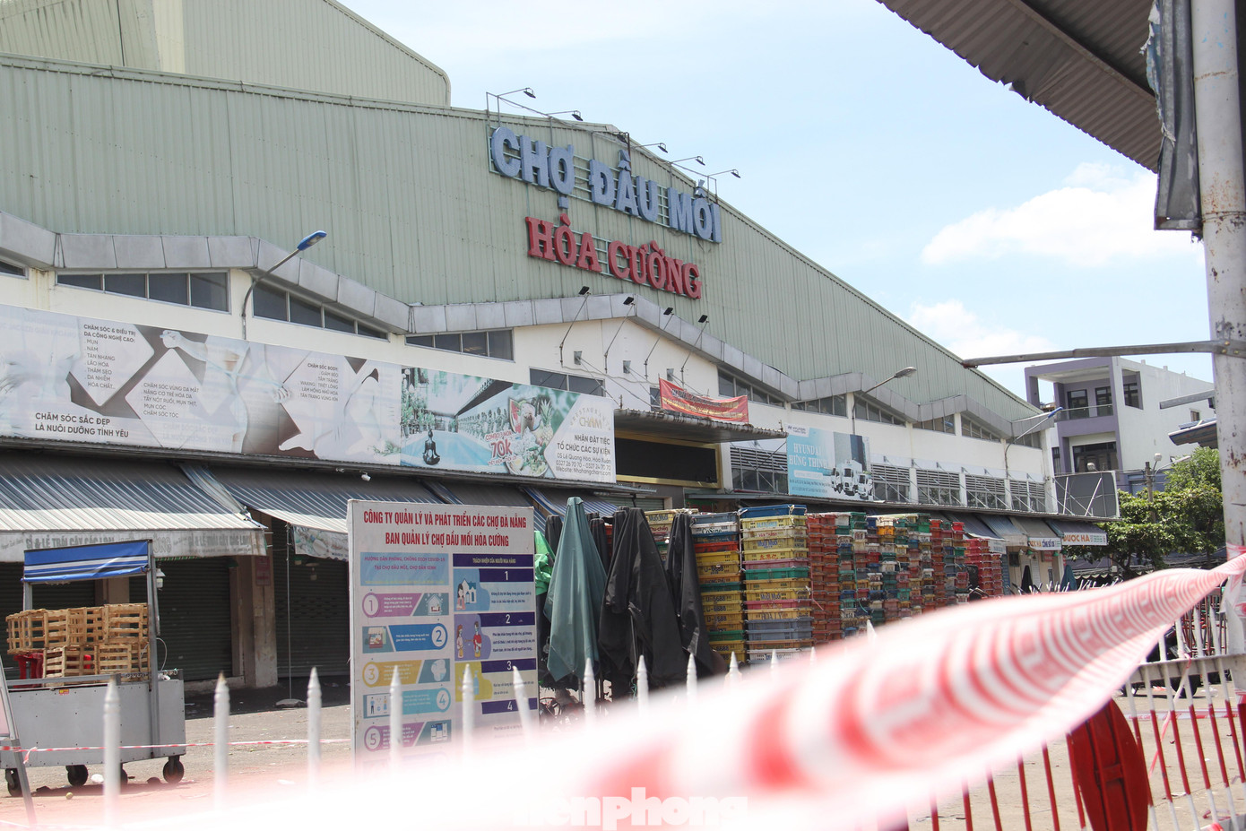 Chuỗi lây nhiễm chợ đầu mối Hòa Cường đã có hơn 800 ca nhiễm. Ảnh: Thanh Trần.