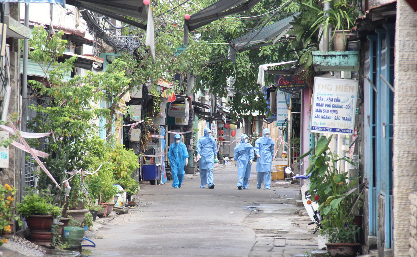 Kiệt 112 Trần Cao Vân (phường Tam Thuận) nhiều ngày qua liên tục ghi nhận ca mắc COVID-19.