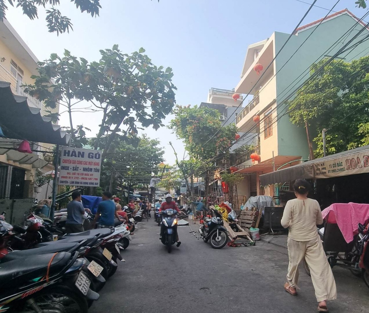 Khu vực nơi gia đình nạn nhân Phạm Thị B. sinh sống.