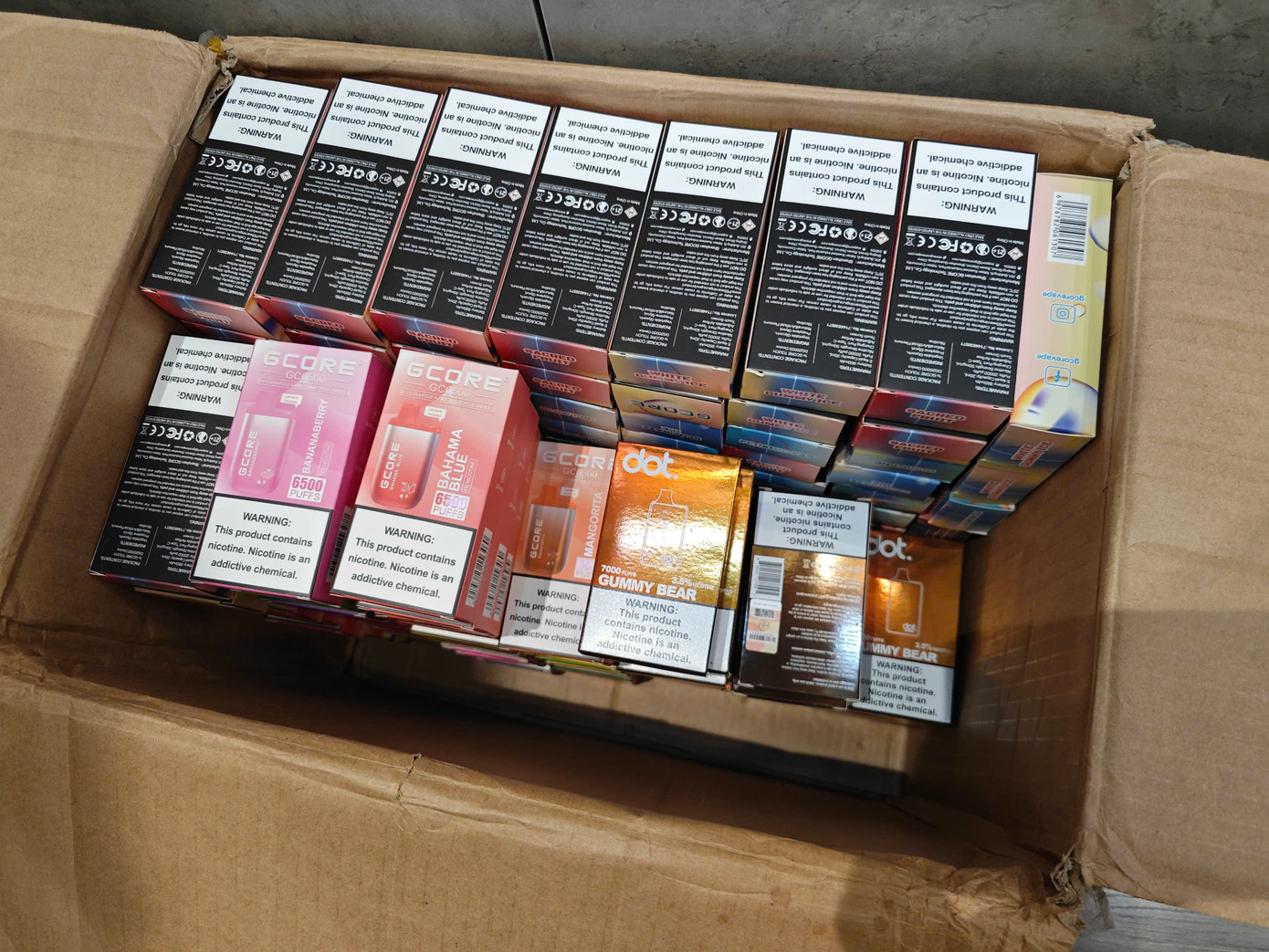 Tang vật vi phạm hành chính bị tạm giữ.