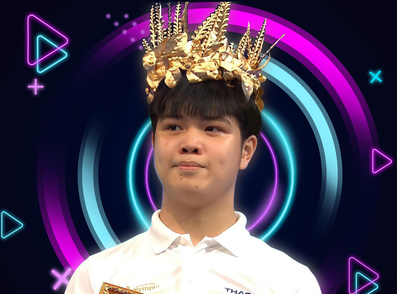 Nguyên Vũ đã có hành trình toàn thắng ở Đường lên đỉnh Olympia 22. Ảnh: FBCT Nguyên Vũ đã có hành trình toàn thắng ở Đường lên đỉnh Olympia 22. Ảnh: FBCT