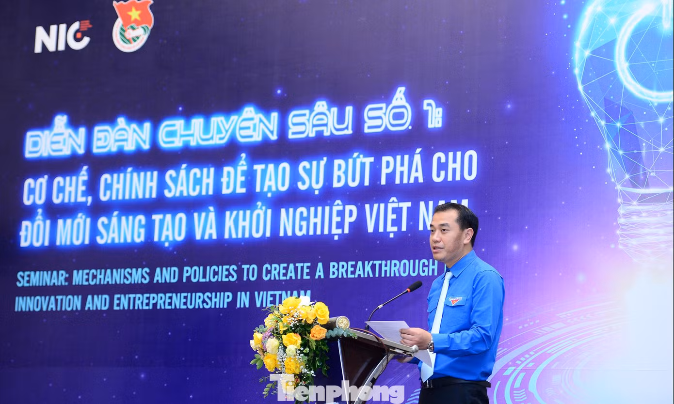 Anh Nguyễn Hải Minh phát biểu tại chương trình. Ảnh: Dương Triều