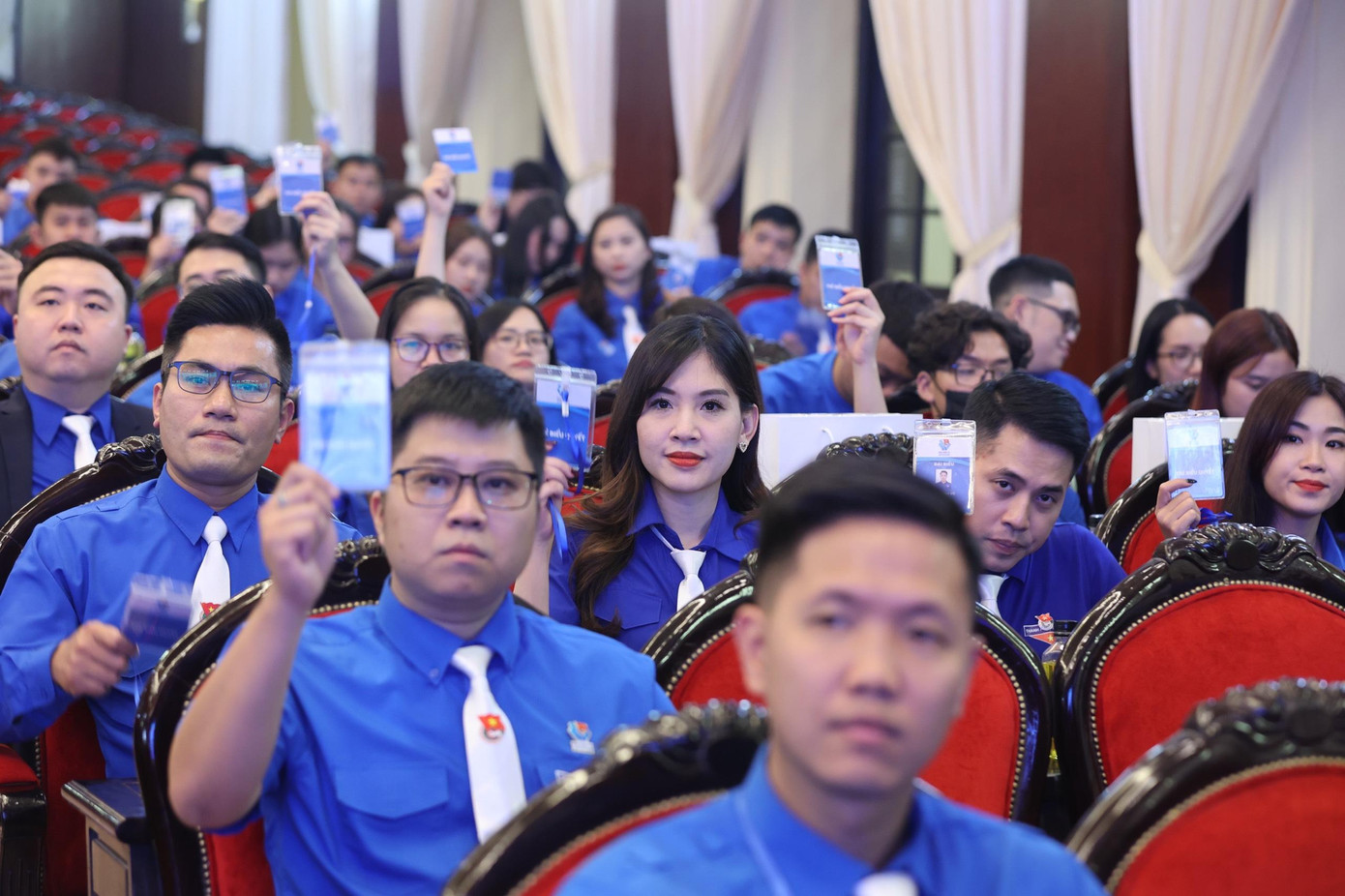 Đại hội có tới 186 đại biểu có trình độ chuyên môn là tiến sĩ, thạc sĩ. Ảnh: Như Ý