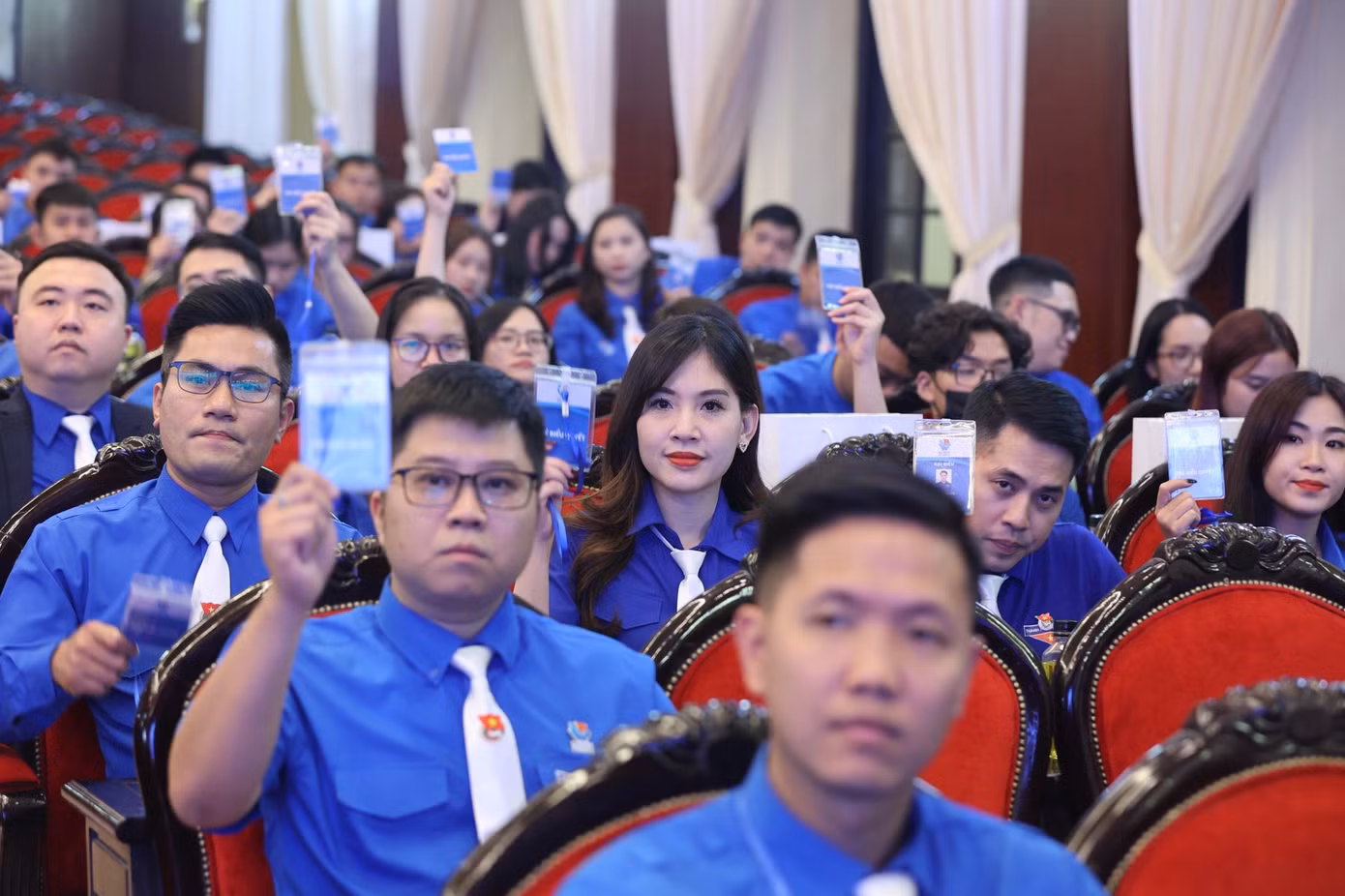 Đại hội có tới 186 đại biểu có trình độ chuyên môn là tiến sĩ, thạc sĩ. Ảnh: Như Ý Đại hội có tới 186 đại biểu có trình độ chuyên môn là tiến sĩ, thạc sĩ. Ảnh: Như Ý