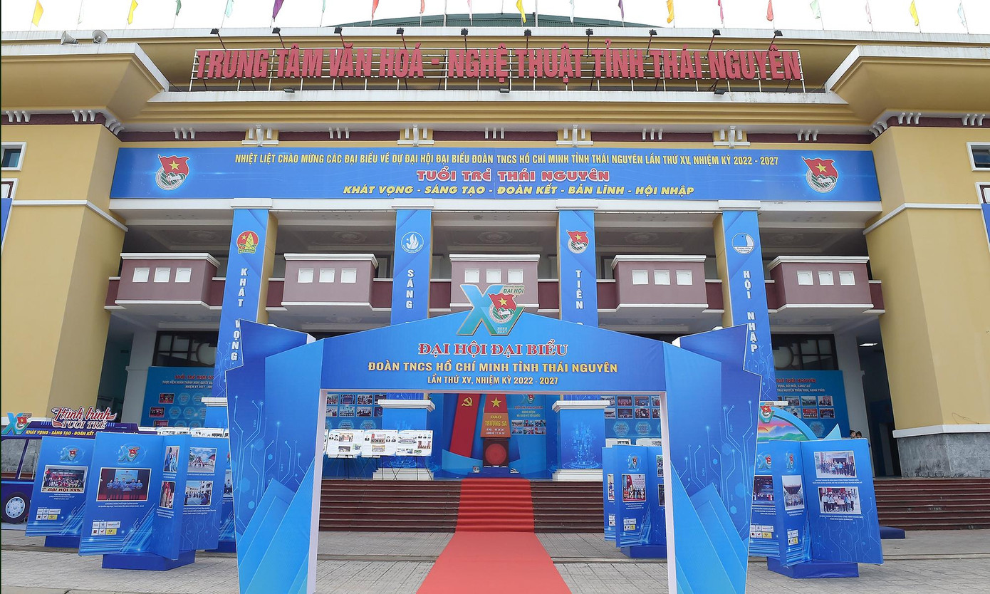 Đại hội diễn ra tại Trung tâm Văn hóa tỉnh Thái Nguyên. Ảnh: Xuân Tùng