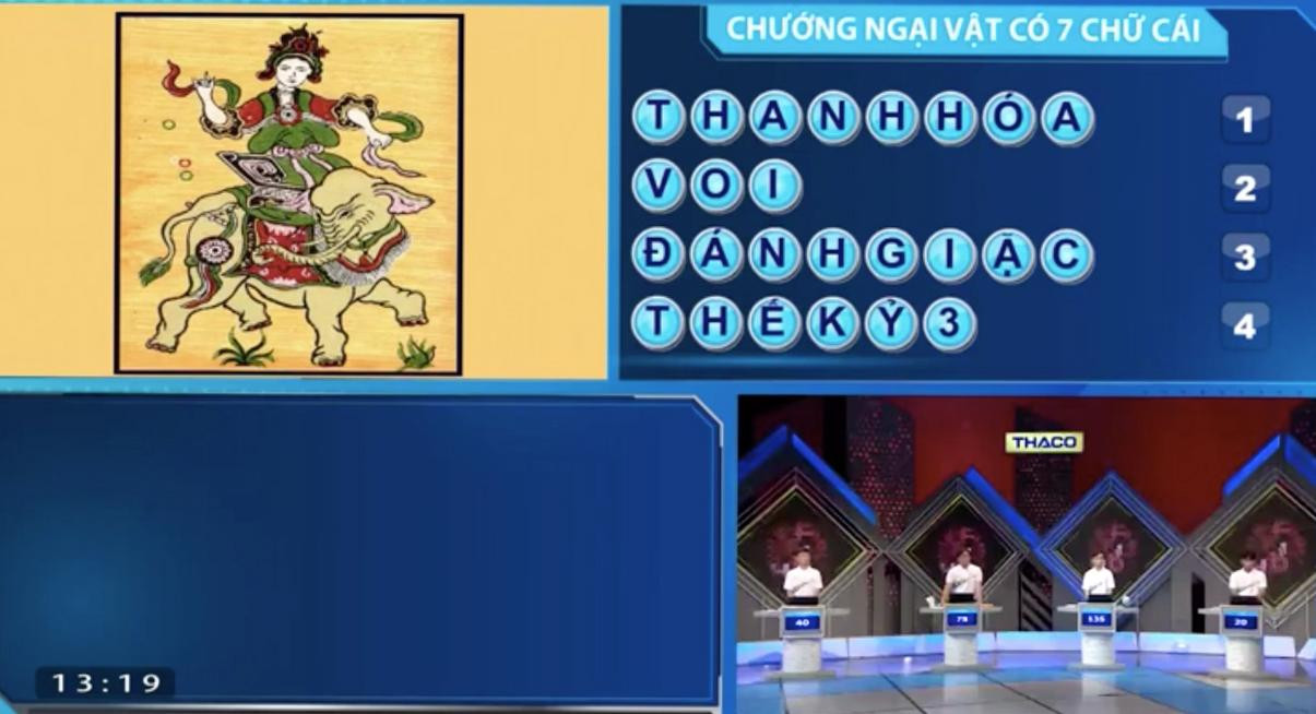 Thanh Duy giải ẩn số vượt chướng ngại vật cần tìm là &quot;Bà Triệu&quot;.