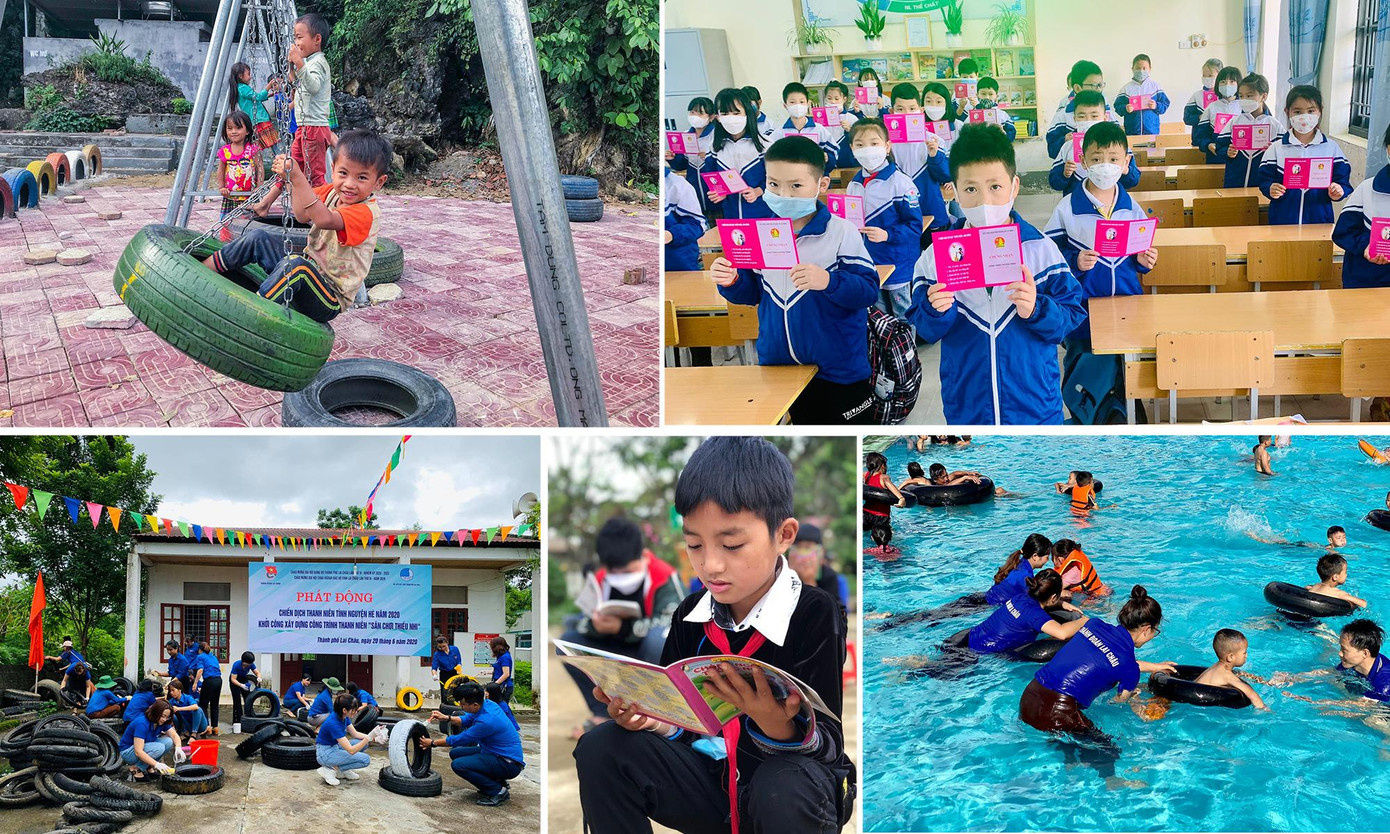 Các hoạt động chăm sóc, hỗ trợ trẻ em. Ảnh: TĐLC