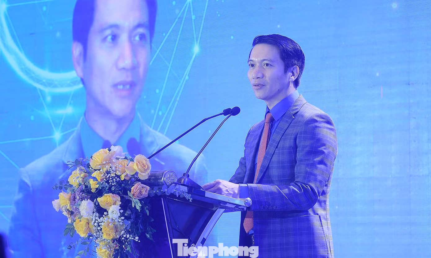 Anh Nguyễn Ngọc Lương phát biểu khai mạc Diễn đàn. Ảnh: Xuân Tùng