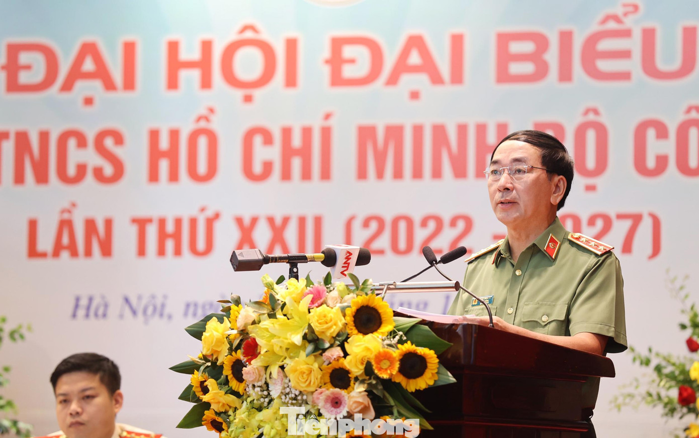 Thượng tướng Trần Quốc Tỏ phát biểu chỉ đạo Đại hội. Ảnh: Như Ý