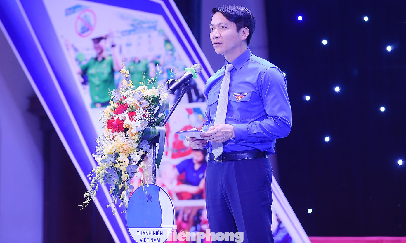 Anh Nguyễn Ngọc Lương phát biểu tại chương trình. Ảnh: Xuân Tùng