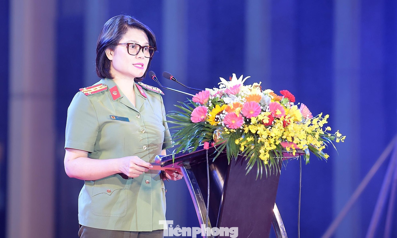 Đại tá Ngô Hoài Thu phát biểu tại chương trình. Ảnh: Xuân Tùng Đại tá Ngô Hoài Thu phát biểu tại chương trình. Ảnh: Xuân Tùng