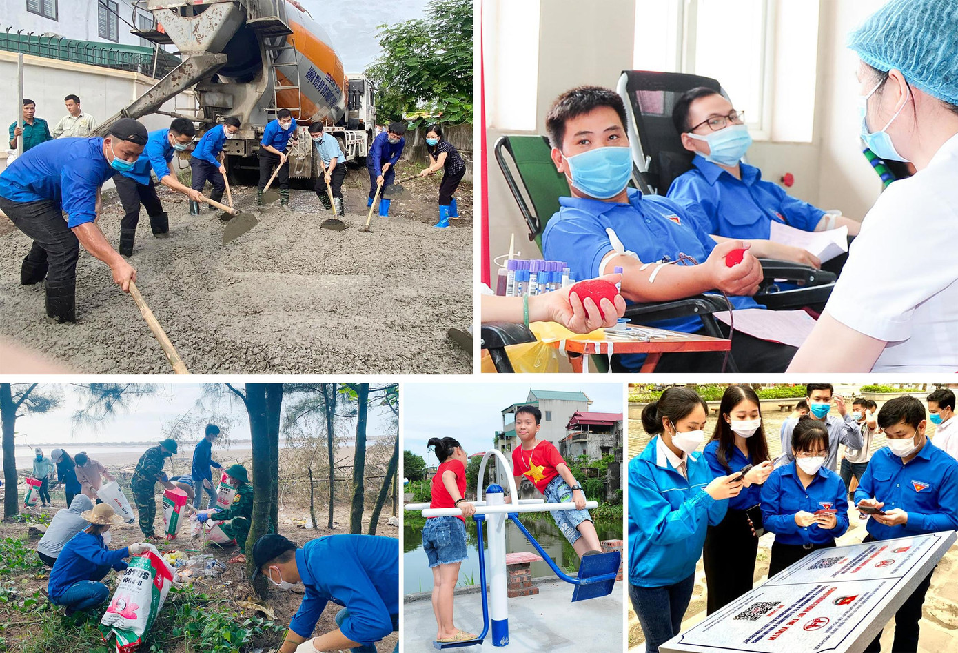 Tuổi trẻ Ninh Bình đã tham gia thực hiện nhiều công trình, phần việc ý nghĩa. Ảnh: TĐNB