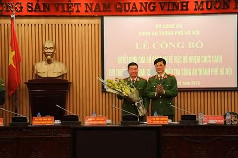 Bổ nhiệm Thủ trưởng Cơ quan Cảnh sát điều tra Công an Hà Nội ảnh 1