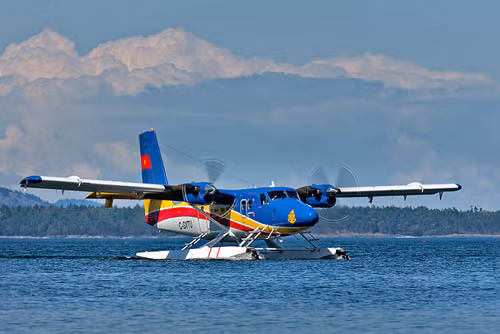 Phi công Việt Nam điều khiển DHC-6 Twin Otter hạ và cất cánh trên mặt nước